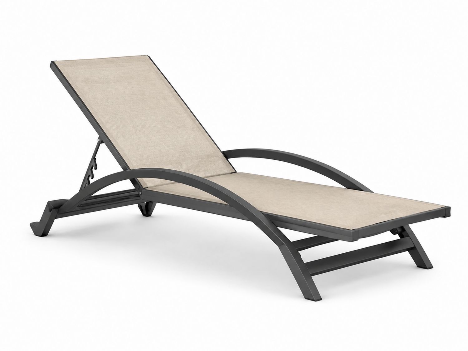 Sdraio in Alluminio con Textilene Beige