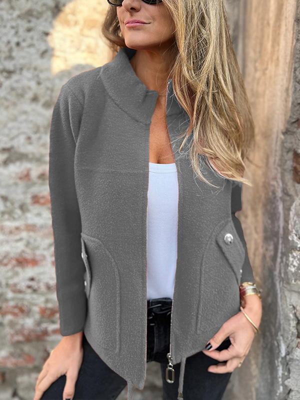 CLEARANCE🔥 Casual Zipper Drawstring Jacket
