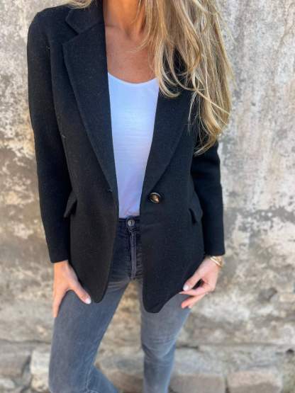 🔥NEW IN- 48% OFF- Women's Cotton Lapel Long Sleeve Casual Jacket