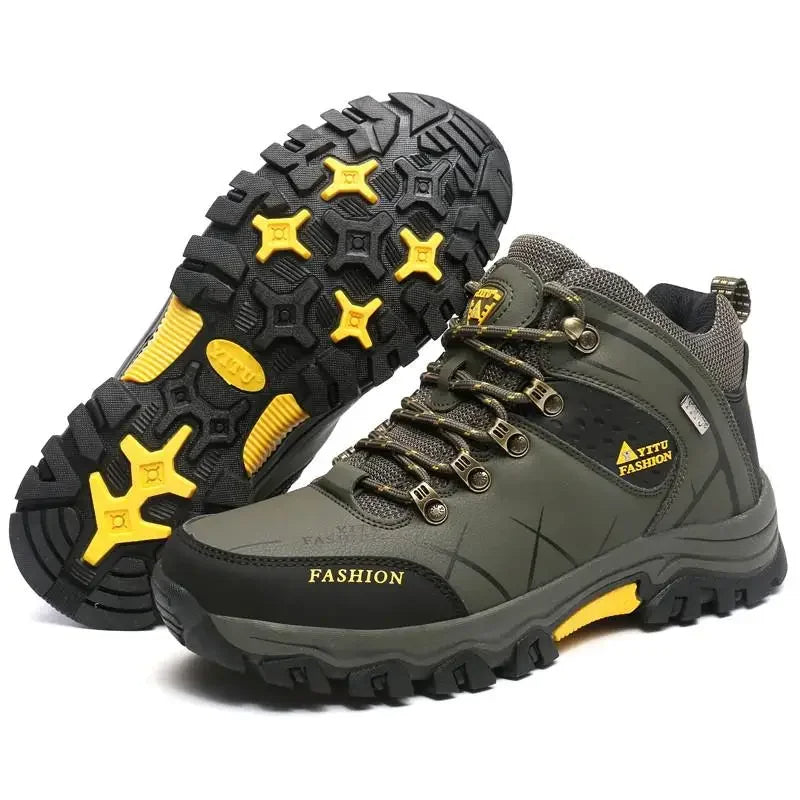 Men's outdoor waterproof mountaineering snow sports shoes