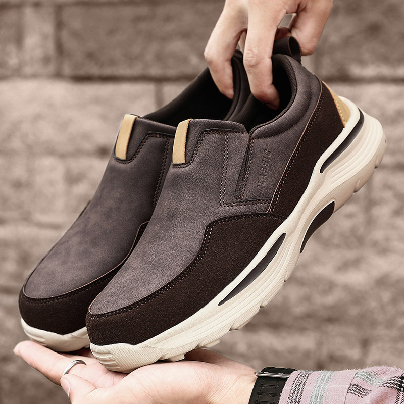 Men's Casual Comfort Slip On Platform Orthopedic Loafers