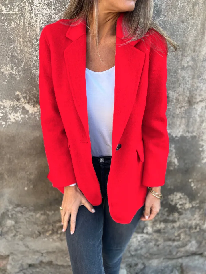 🔥NEW IN- 48% OFF- Women's Cotton Lapel Long Sleeve Casual Jacket