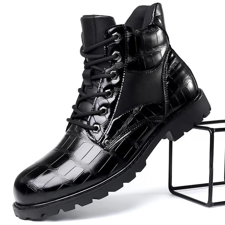 Basaschic Men's Comfortable Motorcycle Boots