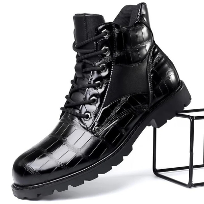 Basaschic Men's Comfortable Motorcycle Boots