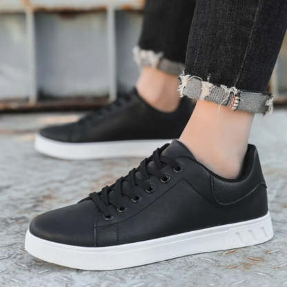 Enjerr Men‘s Solid Colour Vintage Comfy Non Slip Durable Sneakers