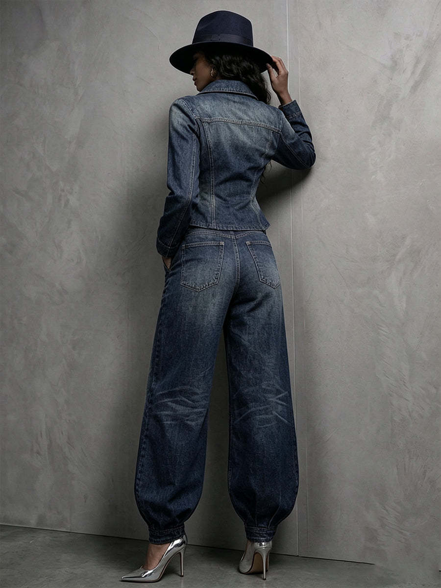 🤲LAST DAY SAVE 49%🔥 Figure-Flattering Denim 2-Piece Set