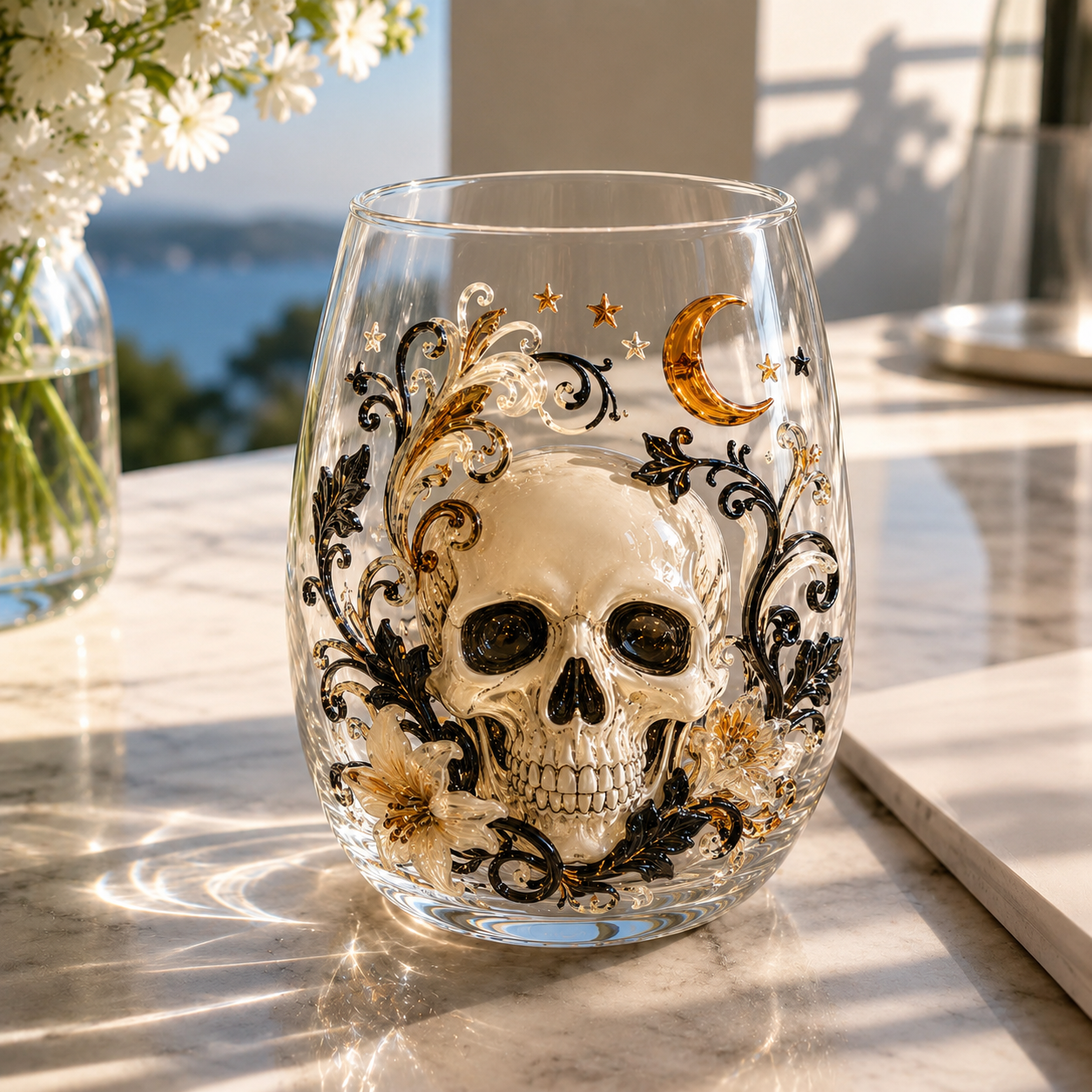 🎃 3D Halloween Glassware Collection | Spooky Designs, Festive Sips & Cozy Fall Moments
