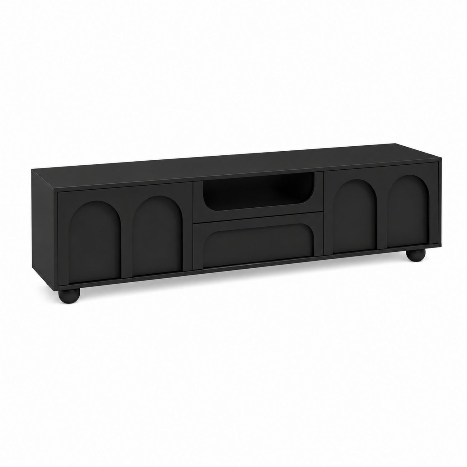 TV-Schrank MDF Schwarz 160x40x50 cm