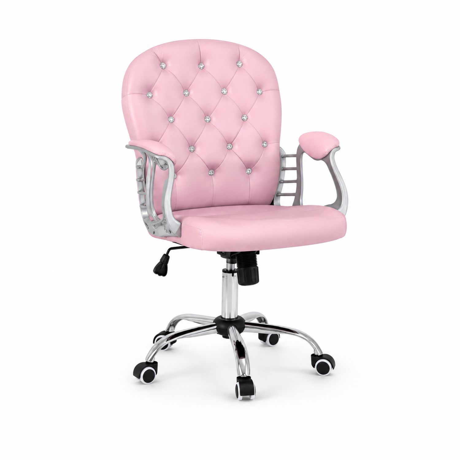 Bürostuhl Kunststoff höhenverstellbar Rosa