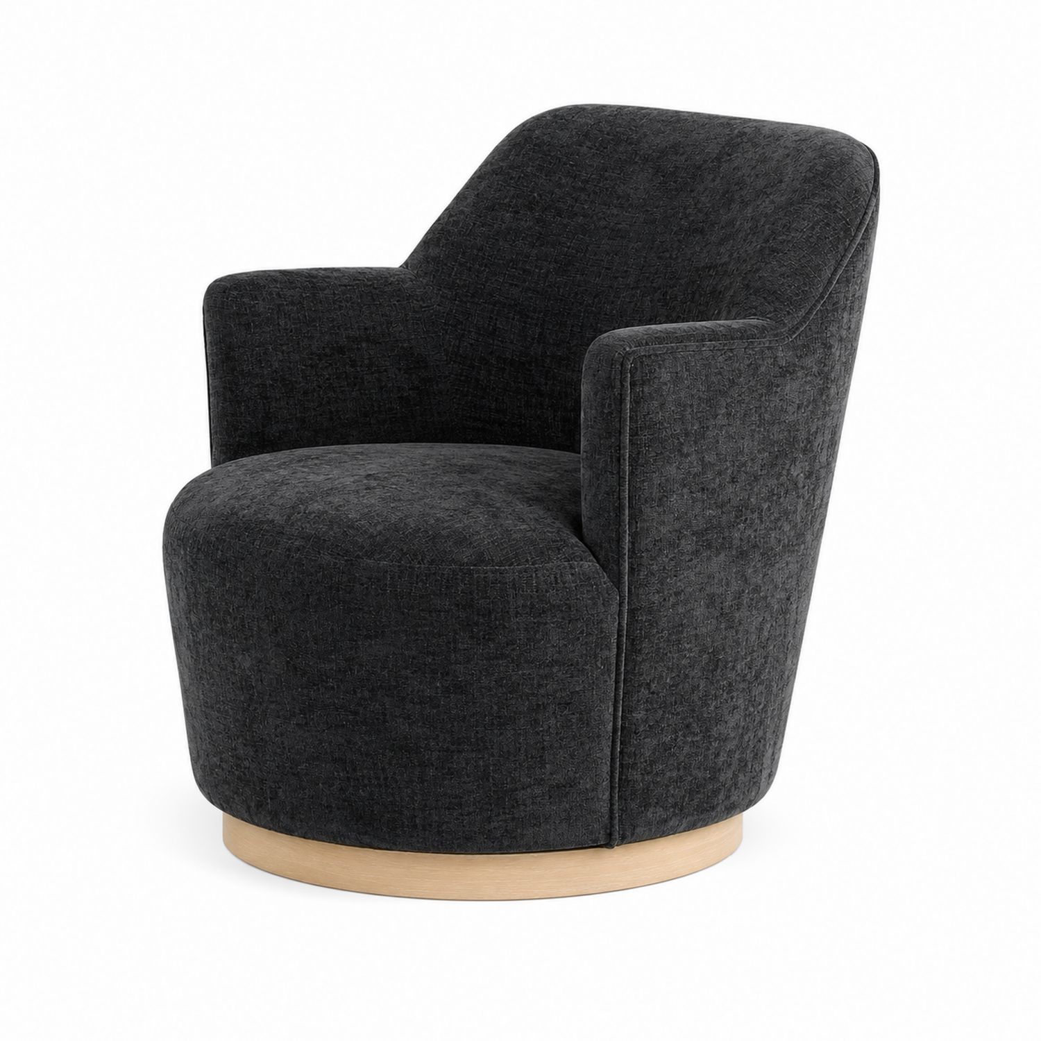 Drehbarer Polsterstuhl Dunkelgrau 85cm Höhe