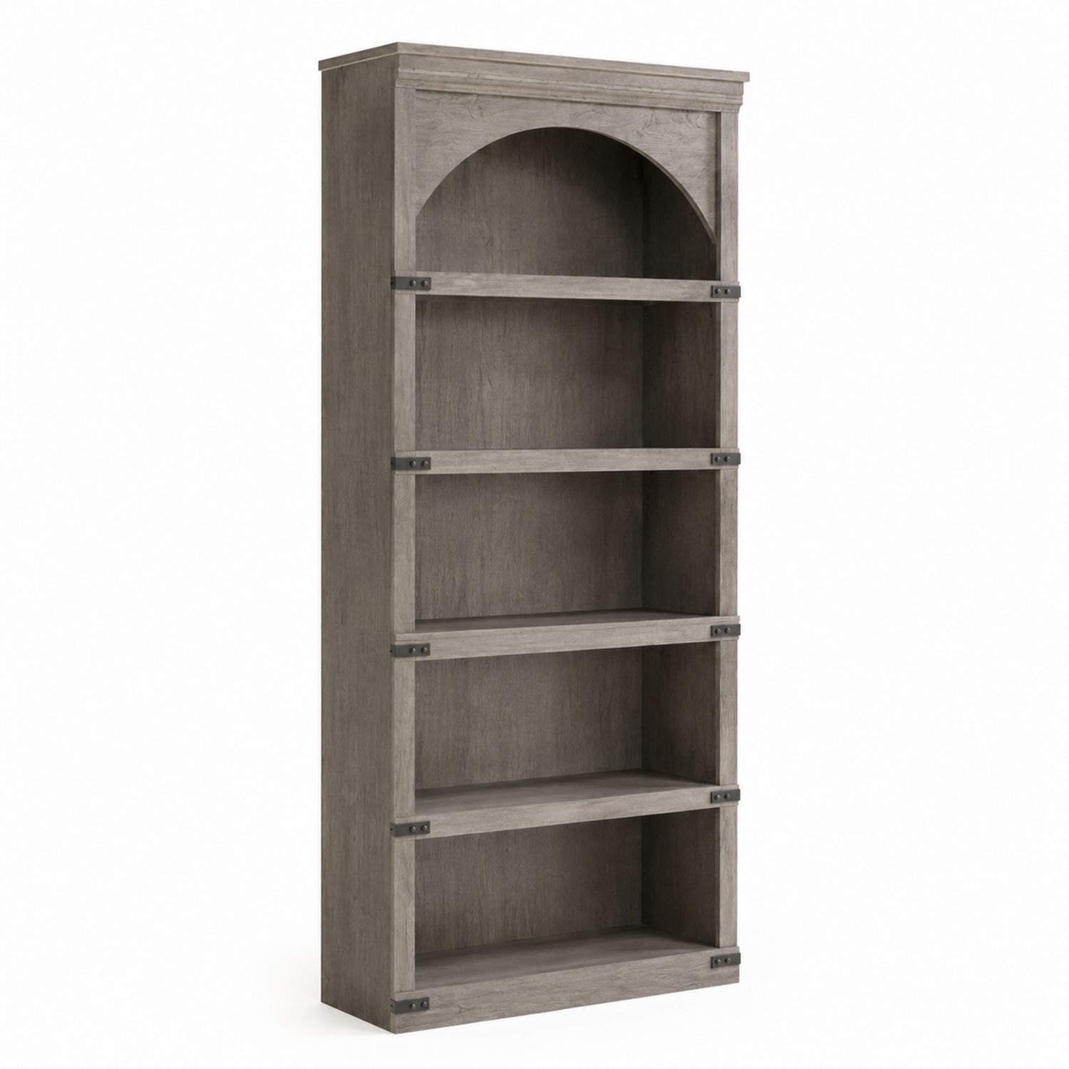 Holz Bücherregal, 180cm Höhe, Graubraun