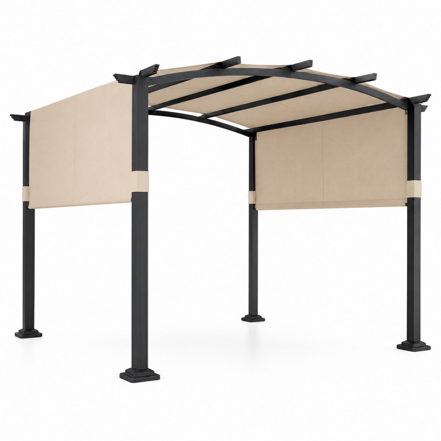Pavillon Rechteckig 3x4m Stahl Aluminium Polyester Beige
