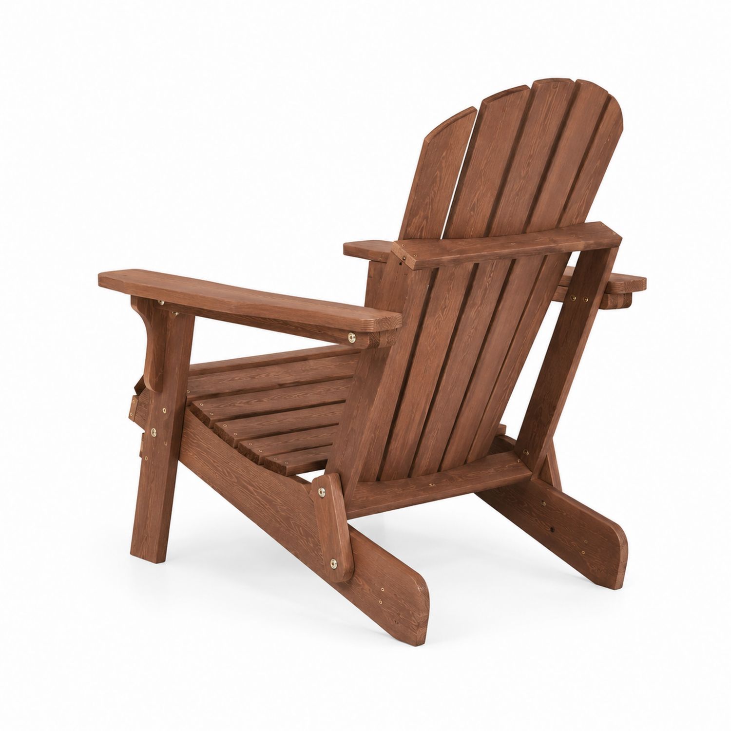 Outdoor Adirondack Stuhl Holz Braun