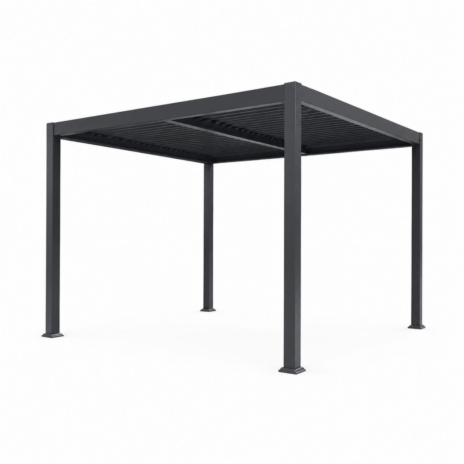 Gazebo in Alluminio 300x300x250 cm Antracite-Lumveron