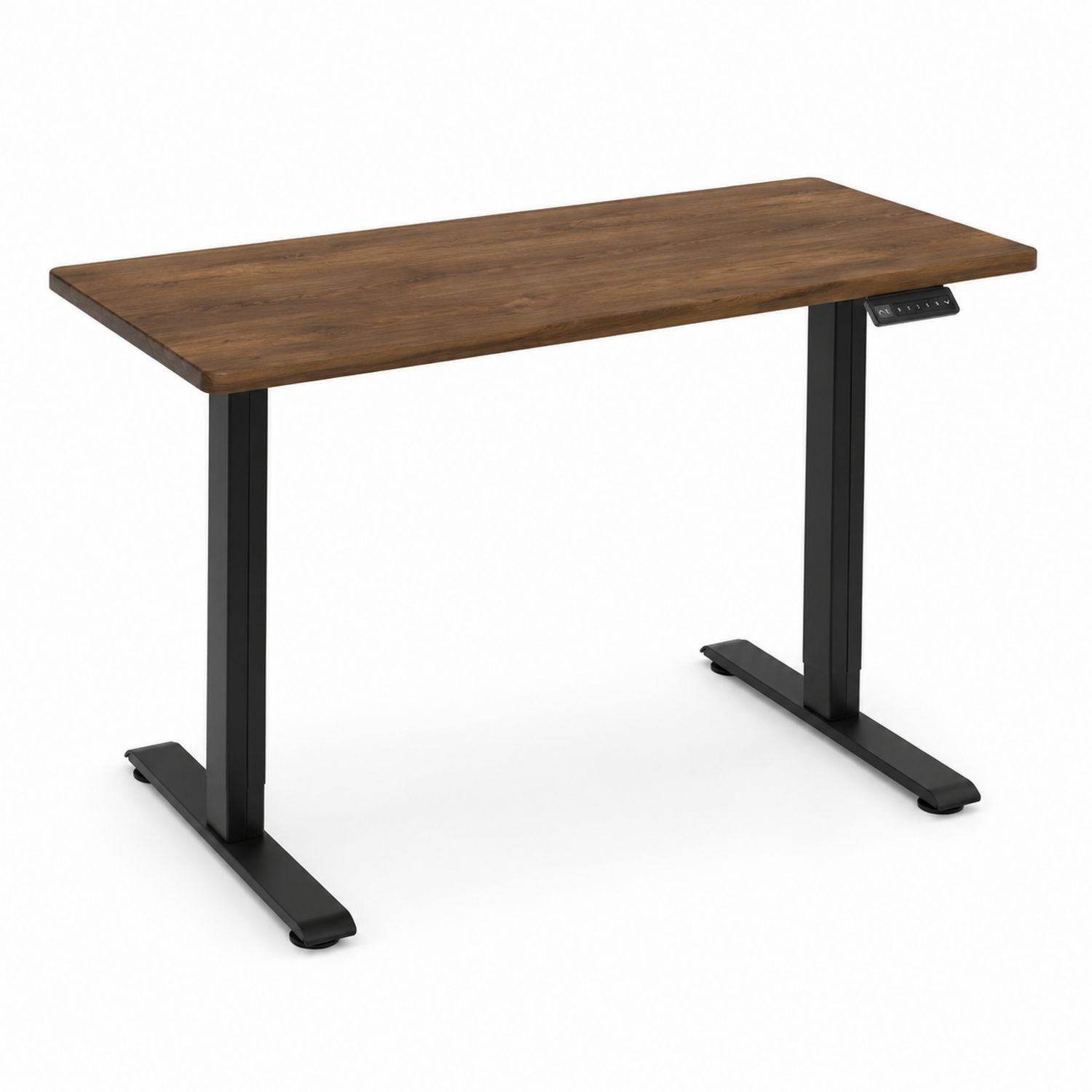 Scrivania regolabile in legno e metallo 120x60cm Marrone/Nero-Lumveron