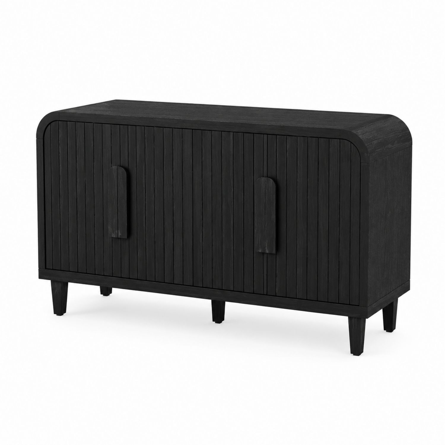 Credenza in Legno Nero 2 Ante-Lumveron