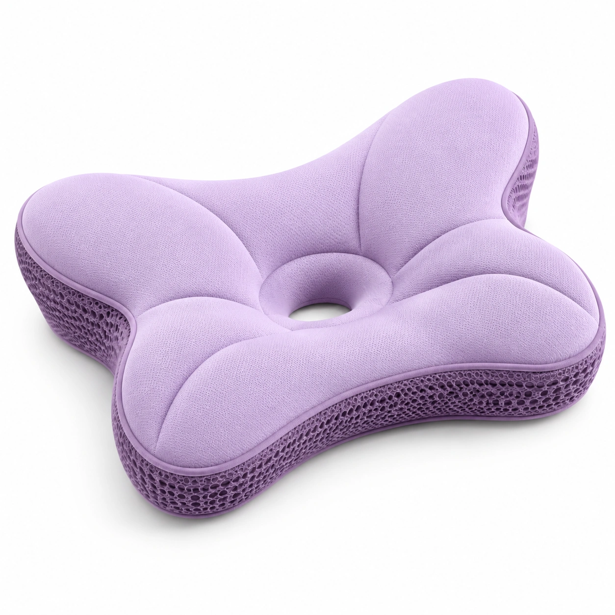 Cuscino Ergonomico Ortopedico a Forma di Farfalla Viola-HOMEVETRA
