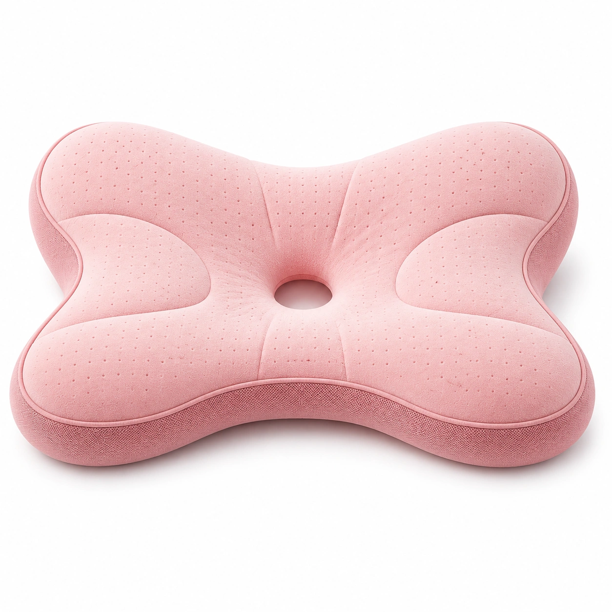 Cuscino Ergonomico a Forma di Farfalla Rosa-HOMEVETRA