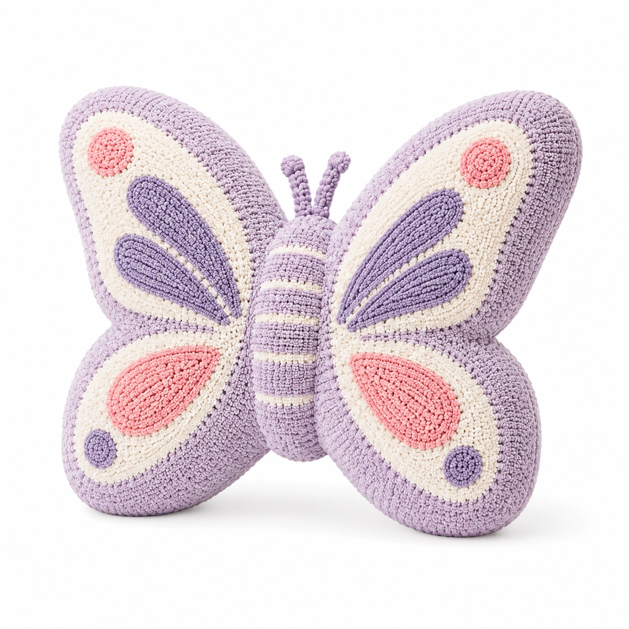 Cuscino Farfalla Decorativo per Bambini Lilla-HOMEVETRA