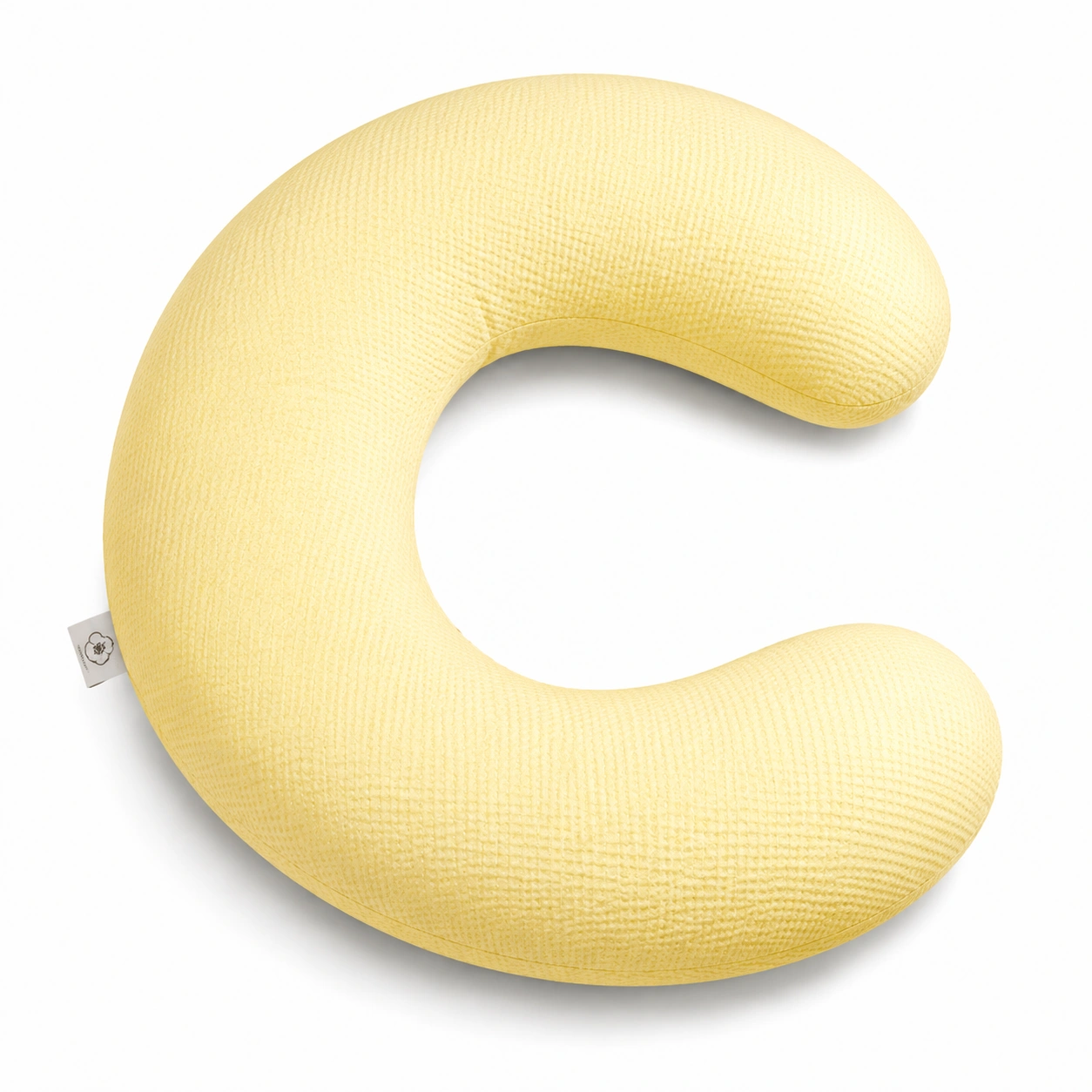 Cuscino ergonomico a forma di C giallo per supporto collo-JORQELVIN