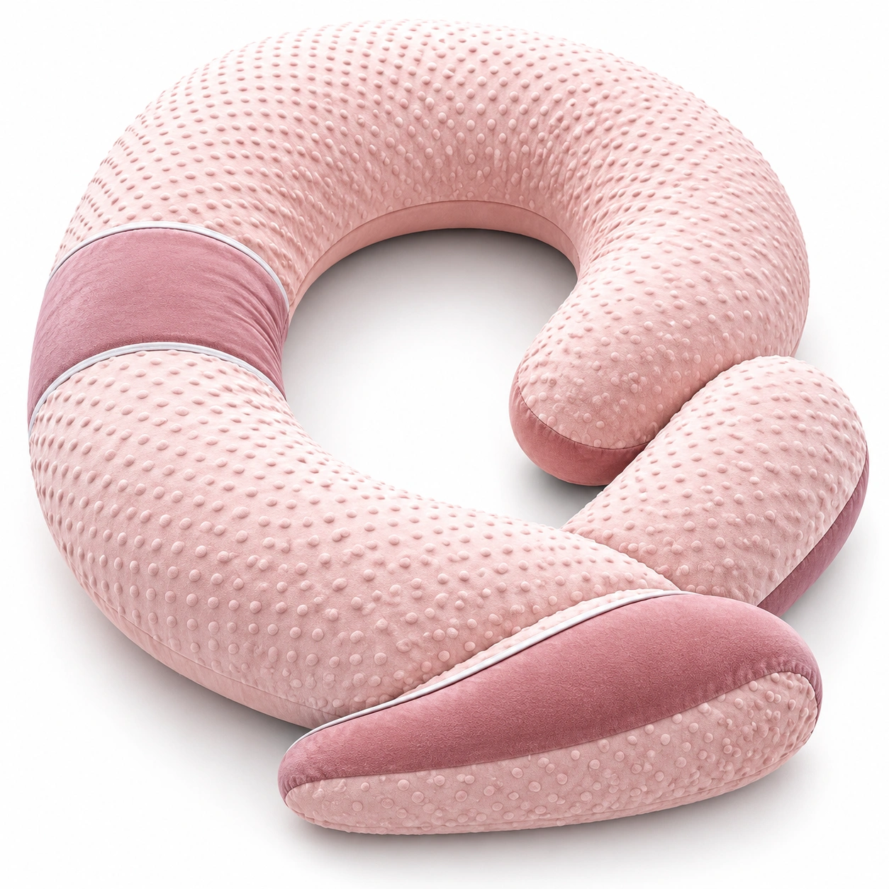 Cuscino Gravidanza a Forma di U Rosa 150x75x20 cm-JORQELVIN