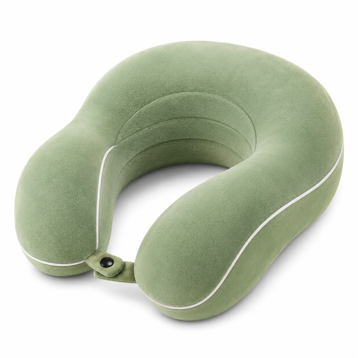 Cuscino da Viaggio Ergonomico Verde per Supporto Cervicale-JORQELVIN