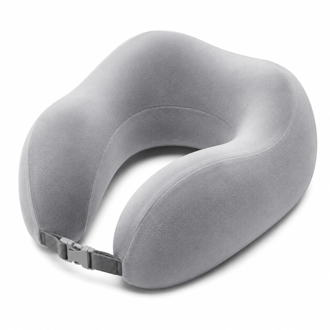 Cuscino da Viaggio in Memory Foam Ergonomico Grigio-JORQELVIN