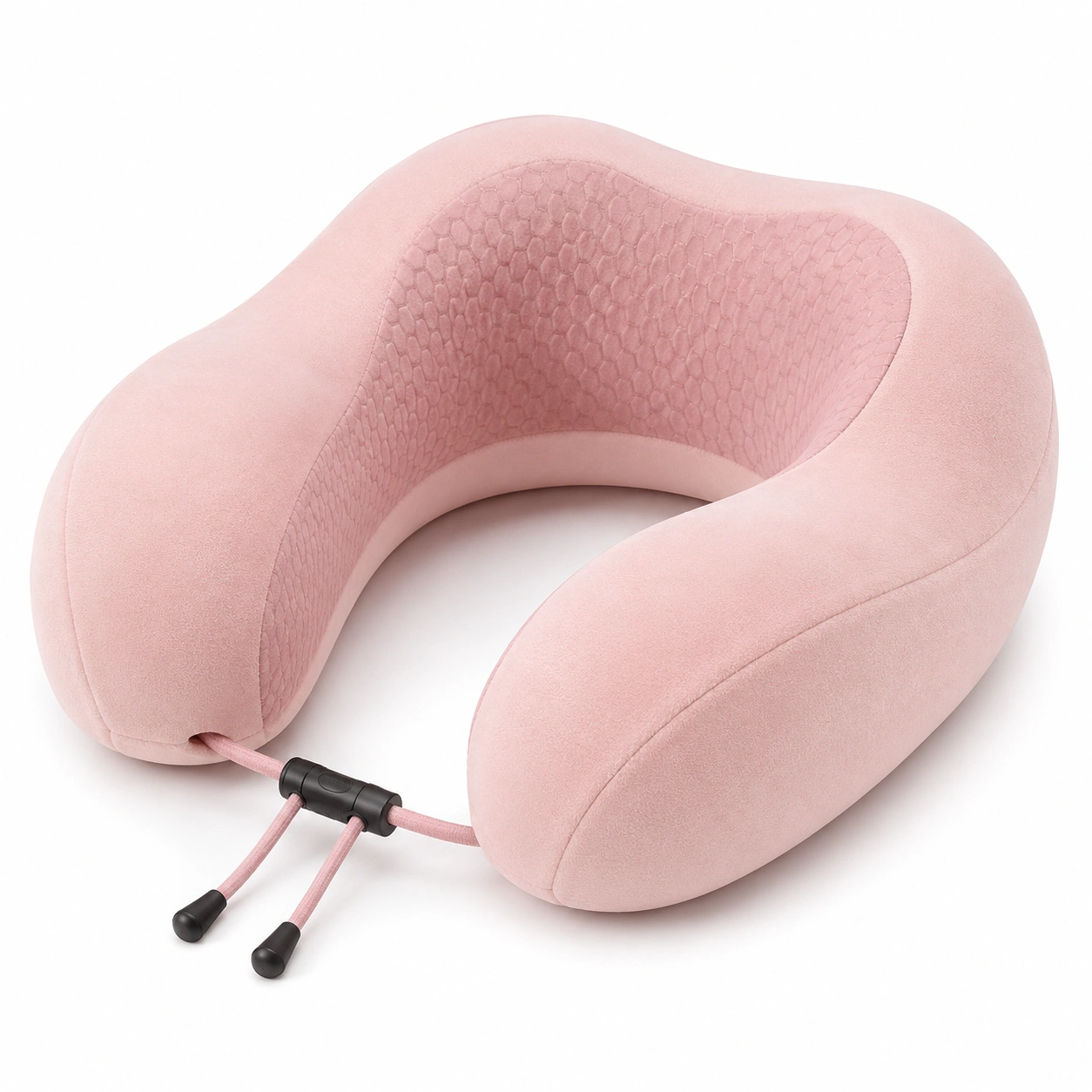Cuscino Cervicale da Viaggio Rosa con Memory Foam Ergonomico-JORQELVIN
