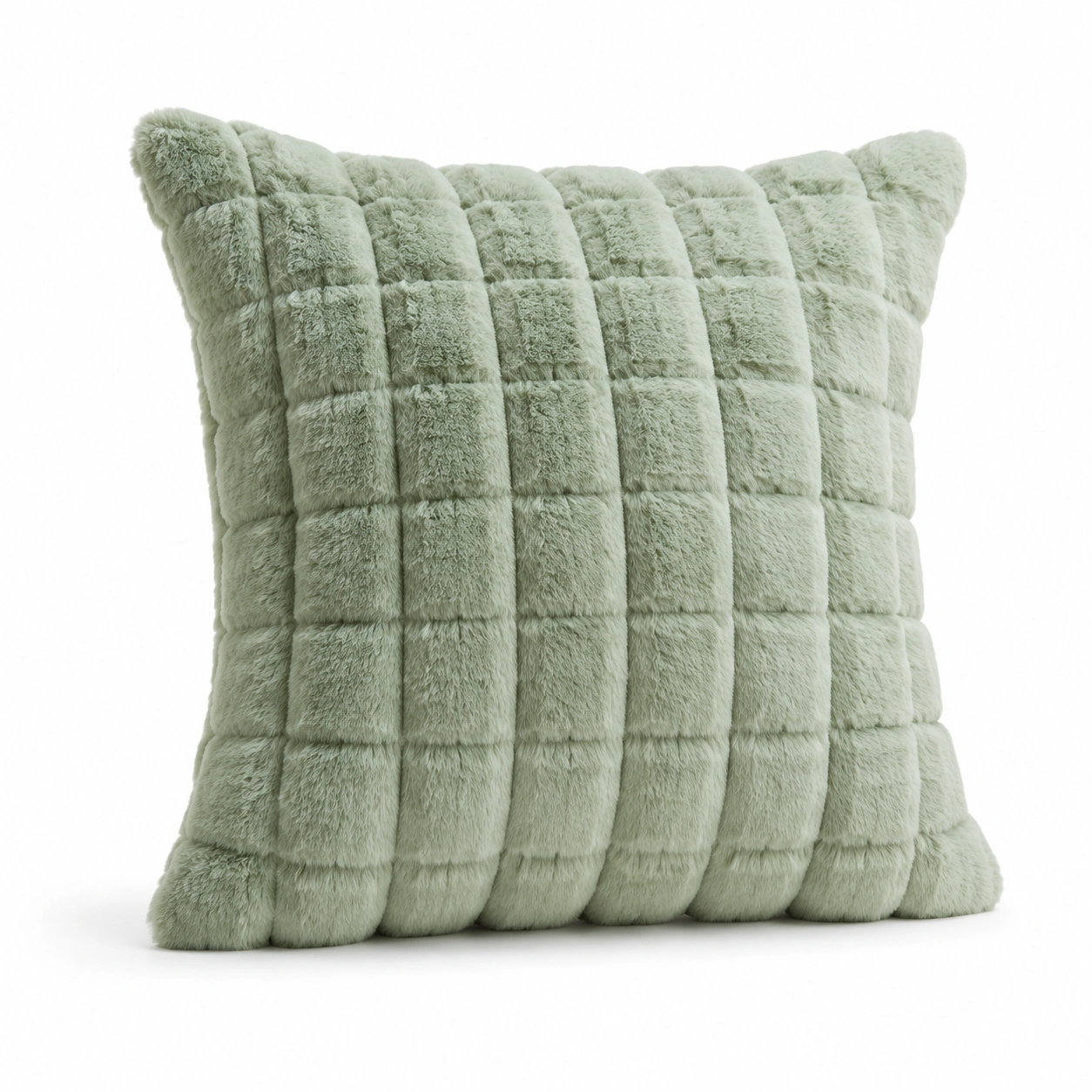 Cuscino decorativo quadrato verde chiaro 45x45 cm-JORQELVIN