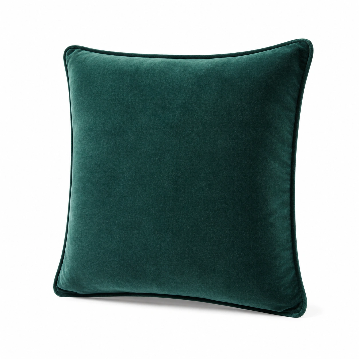 Cuscino Quadrato in Velluto Verde Smeraldo 45x45cm-JORQELVIN