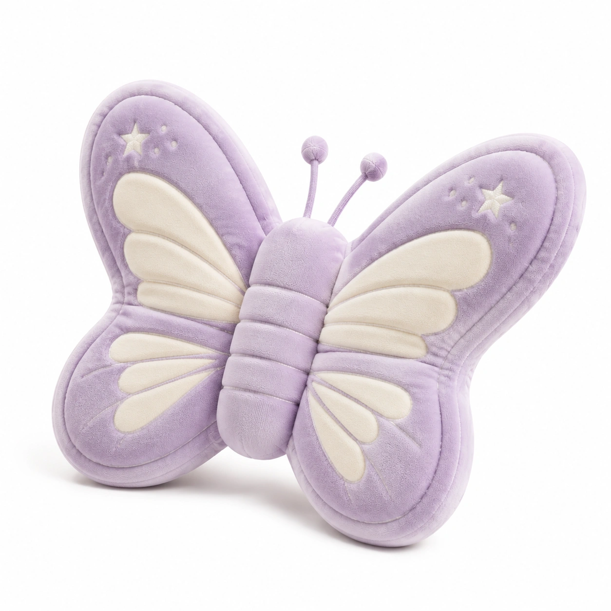 Cuscino Decorativo Farfalla Viola e Crema-JORQELVIN