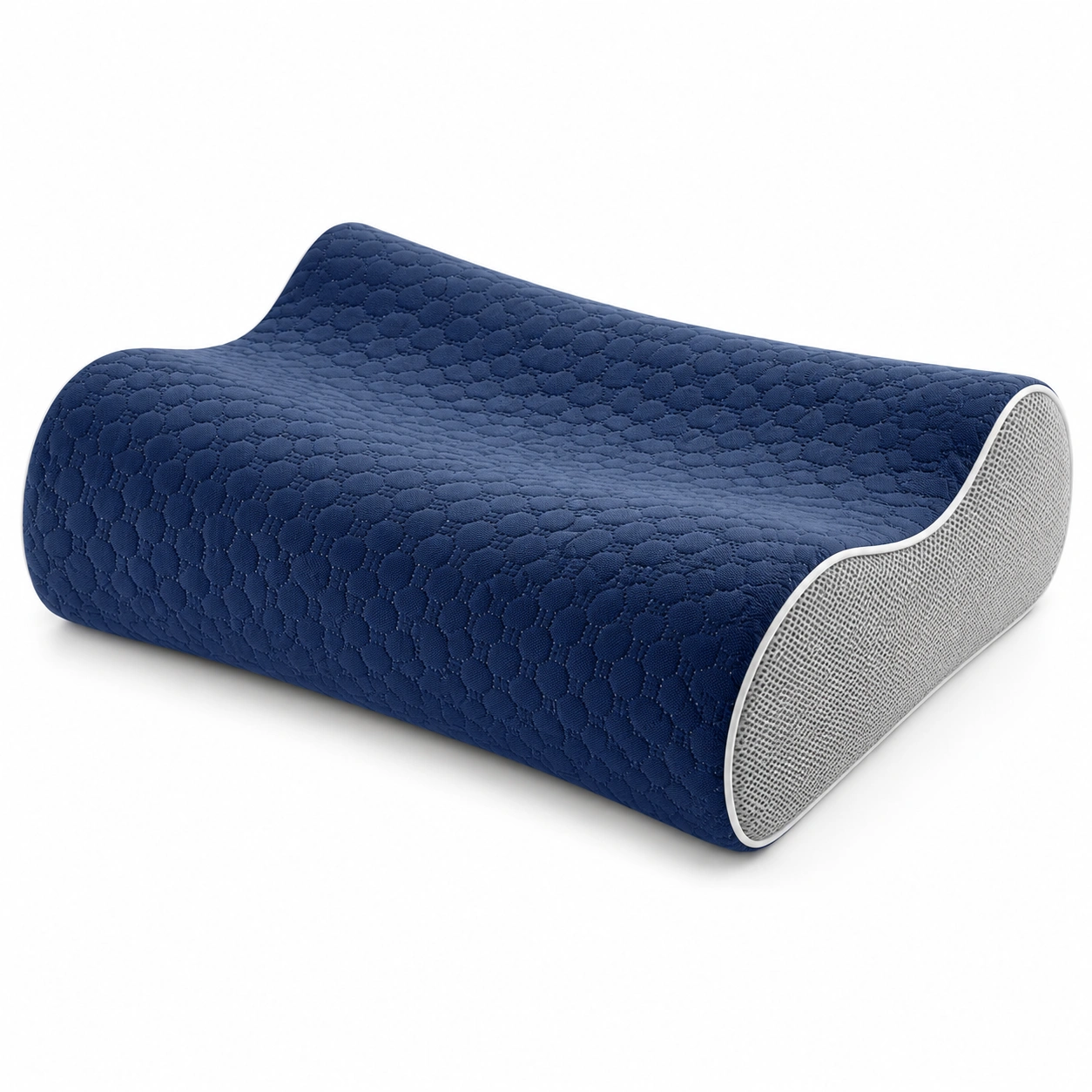 Cuscino Ergonomico Memory Schiuma Blu 60x40x12cm-JORQELVIN