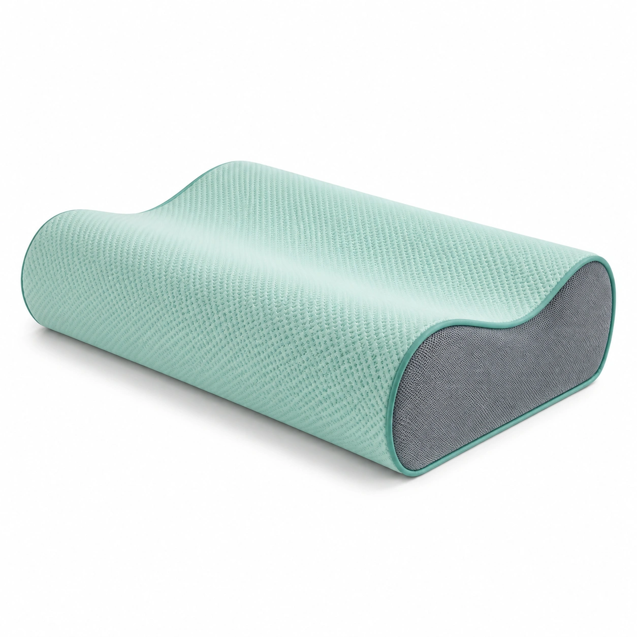 Cuscino Ergonomico Memory Foam Verde Pastello 50x30x10 cm-JORQELVIN