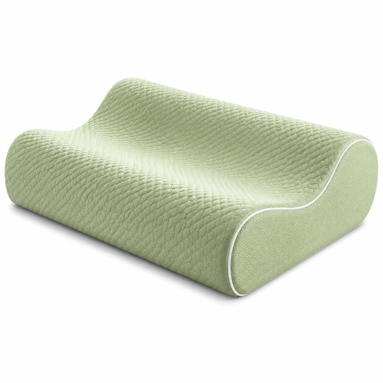 Cuscino Cervicale Ergonomico Memory Foam Verde Salvia-JORQELVIN
