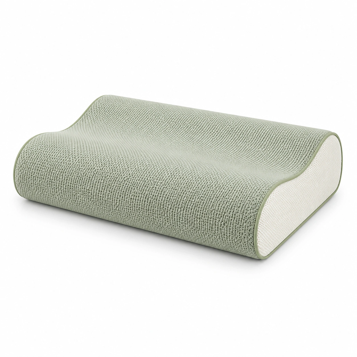 Cuscino Ortopedico Ergonomico in Memory Foam Verde 60x40x12cm-JORQELVIN