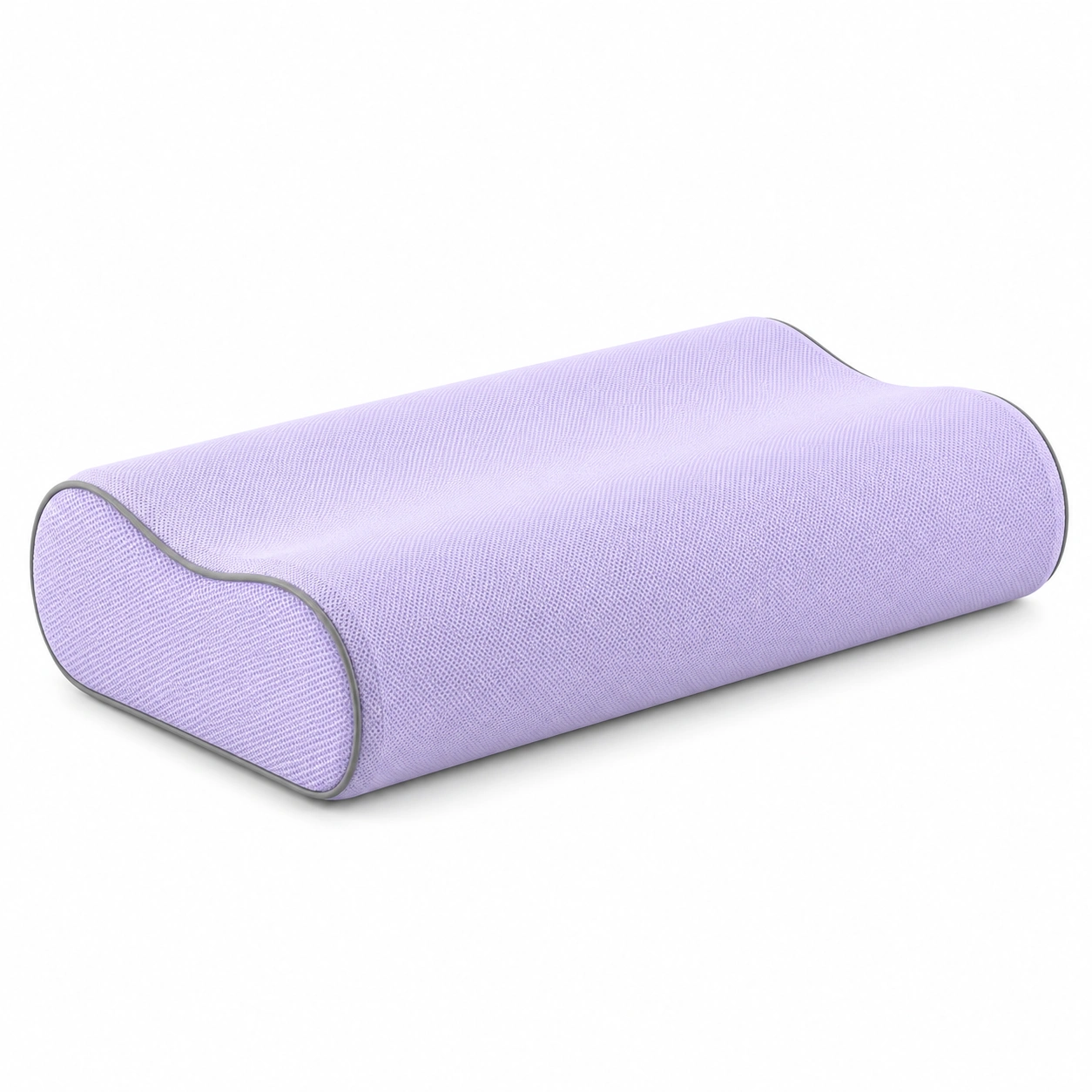 Cuscino Ortopedico Ergonomico in Schiuma di Memoria Viola 50x30x10cm-JORQELVIN