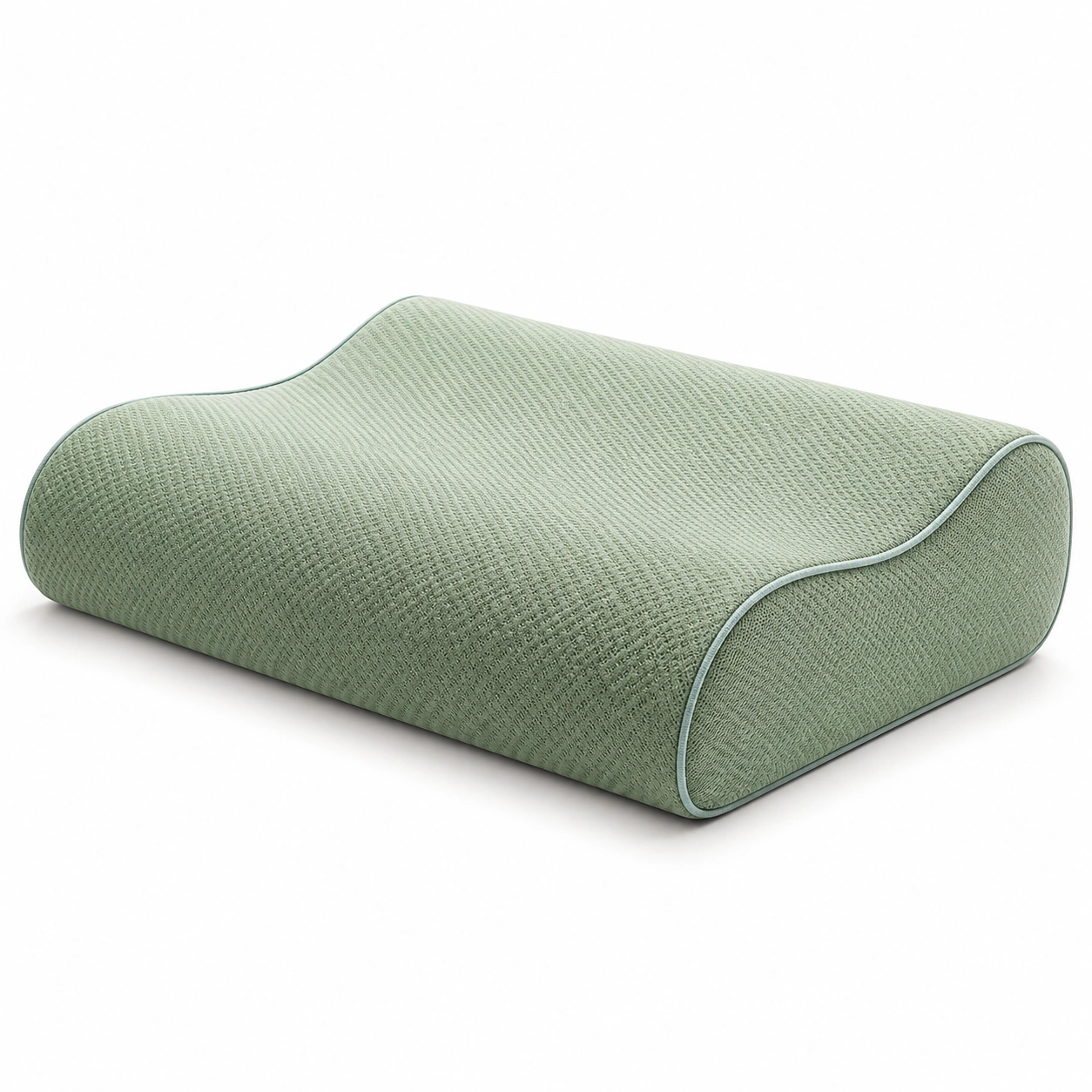 Cuscino ergonomico ortopedico verde in schiuma memory-JORQELVIN