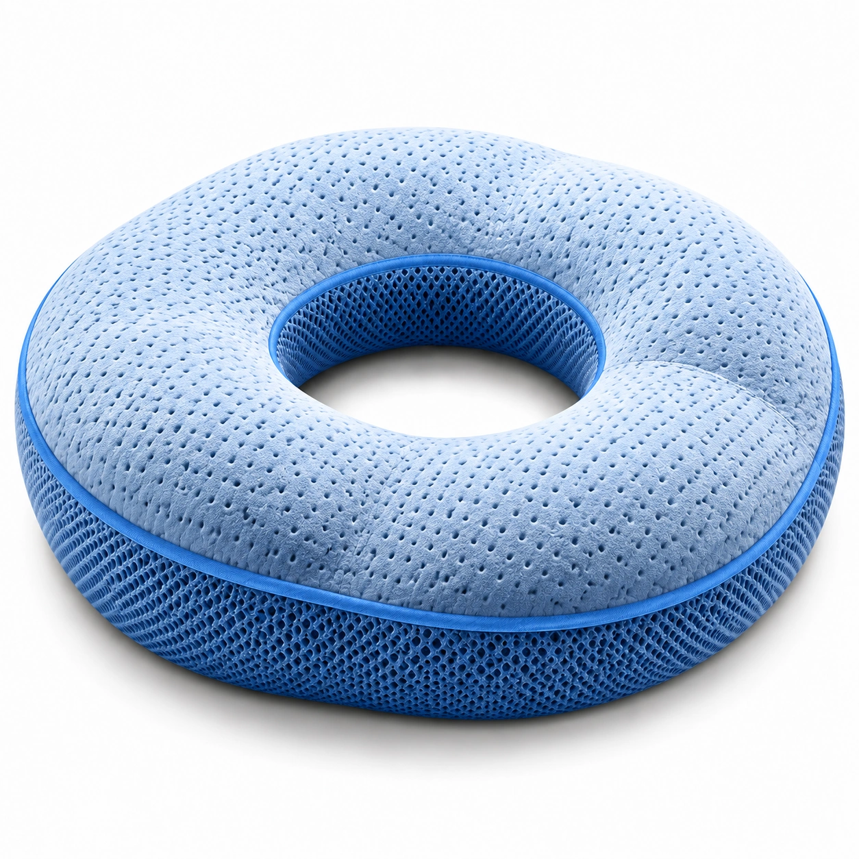 Cuscino a Ciambella Ortopedico Azzurro-JORQELVIN