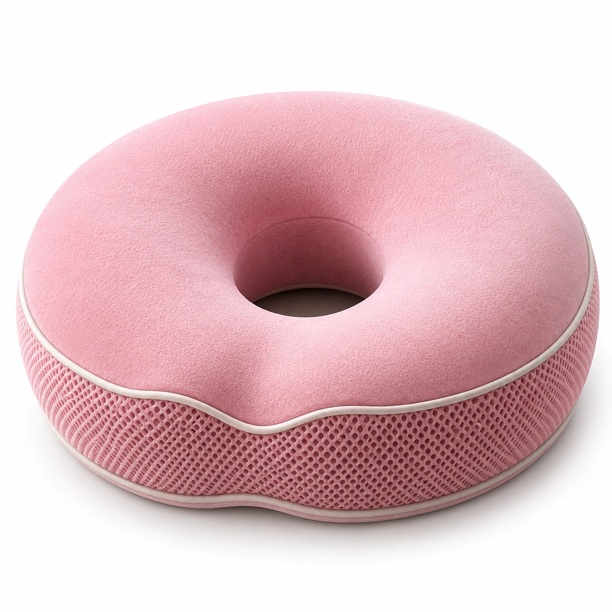 Cuscino ortopedico ciambella rosa 40 cm-JORQELVIN