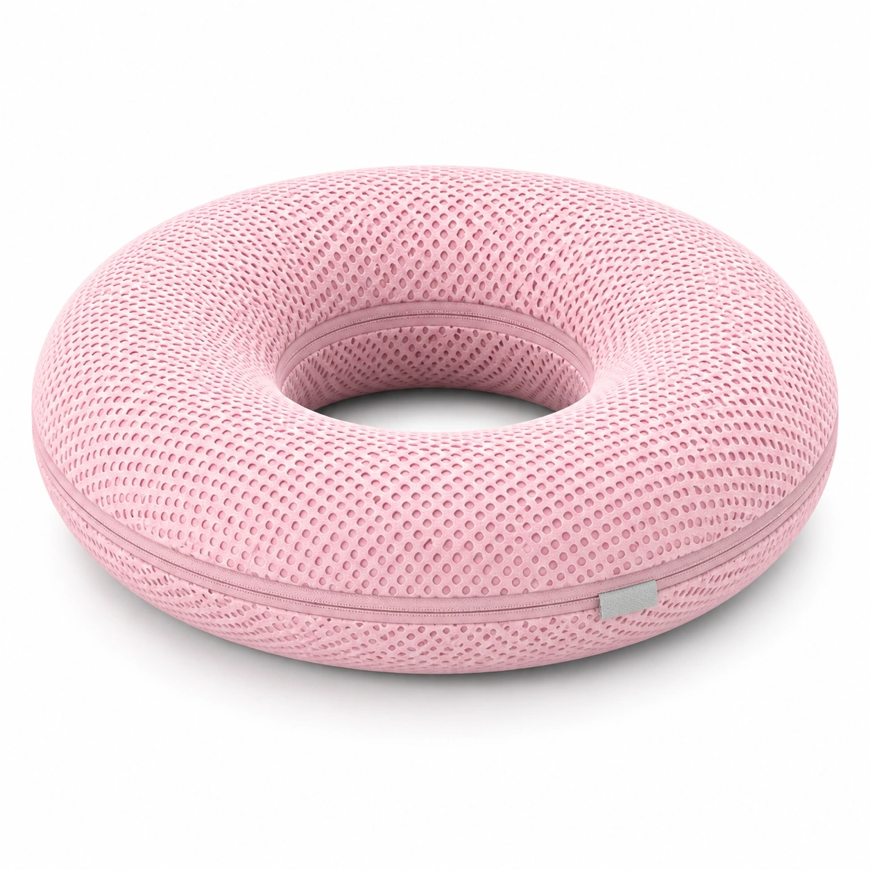 Cuscino ergonomico a ciambella rosa traspirante-JORQELVIN
