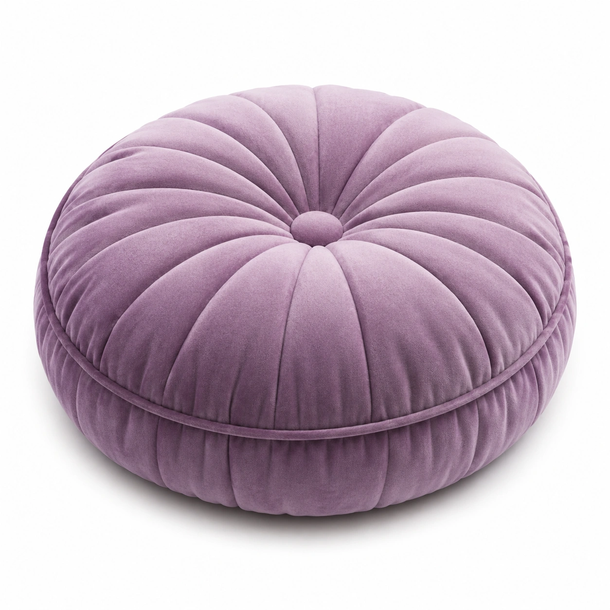 Cuscino Rotondo Decorativo in Velluto Viola-JORQELVIN