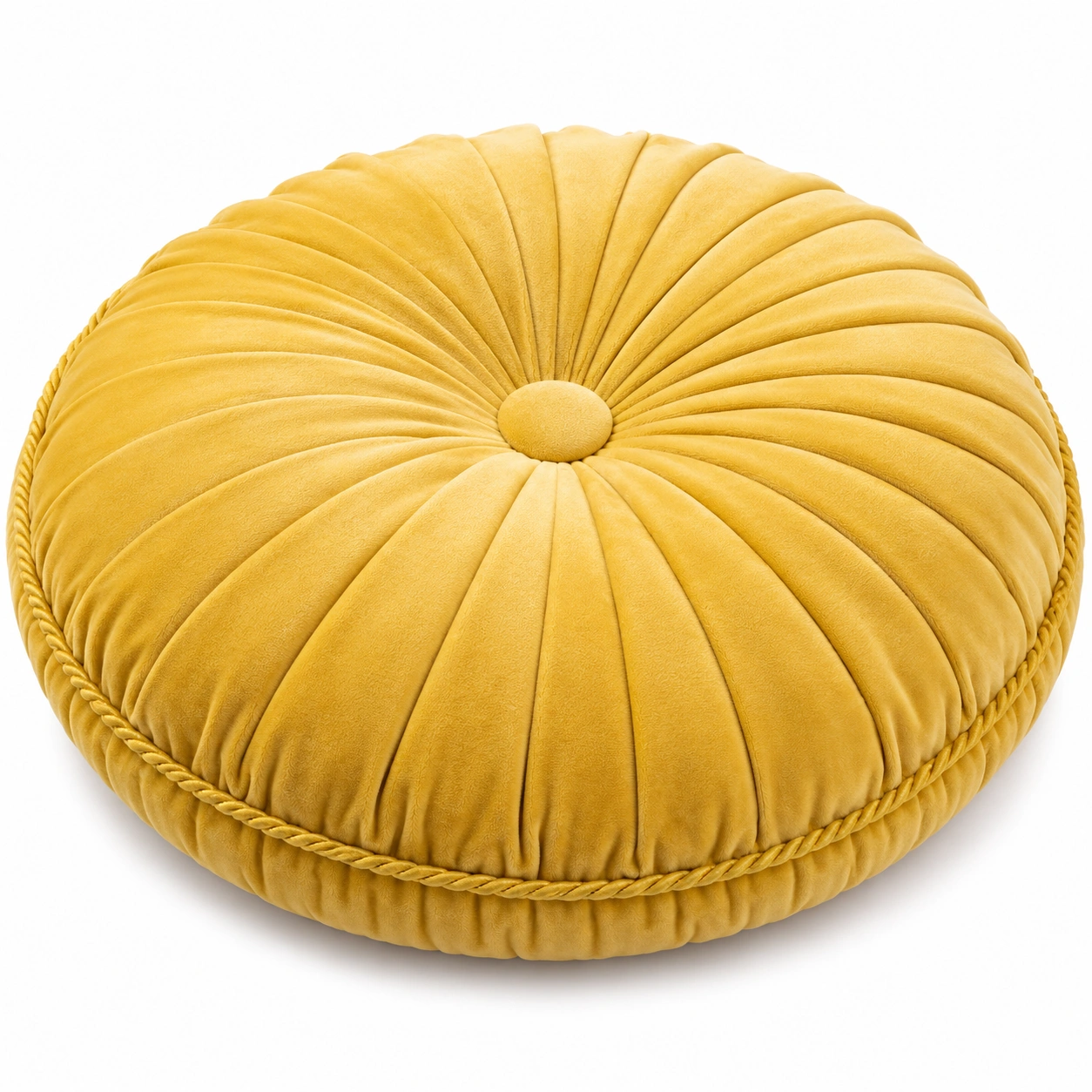 Cuscino Decorativo Rotondo Giallo-JORQELVIN