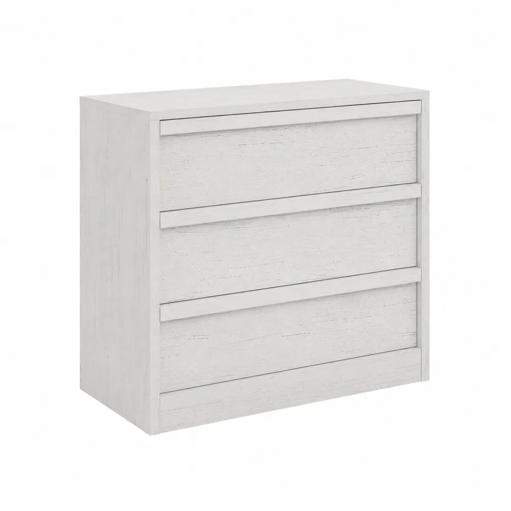 Komoda z trzema szufladami MDF Biały