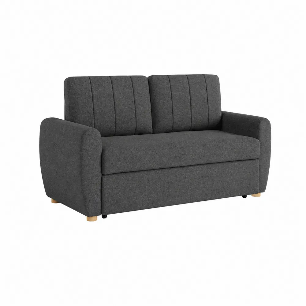 Dwuosobowa sofa z tkaniny, Szary