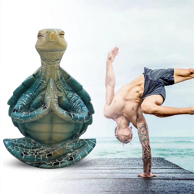 🐢Meditation Yoga Turtle Figurine For Spiritual Garden