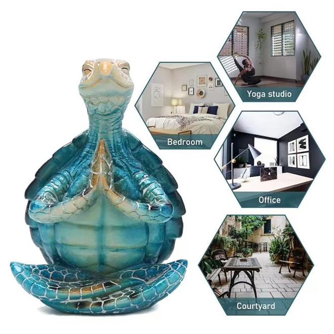 🐢Meditation Yoga Turtle Figurine For Spiritual Garden