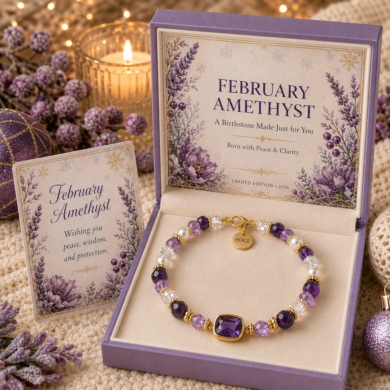 🎅 🎅 2026 Christmas Gift 50% Off--💎 Birthstone Meaning Bracelet | Limited Edition 2026