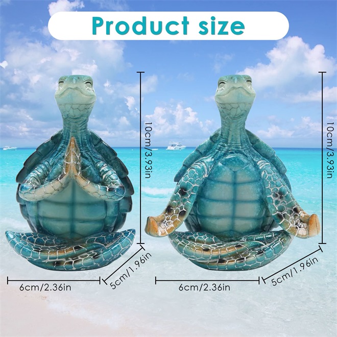 🐢Meditation Yoga Turtle Figurine For Spiritual Garden
