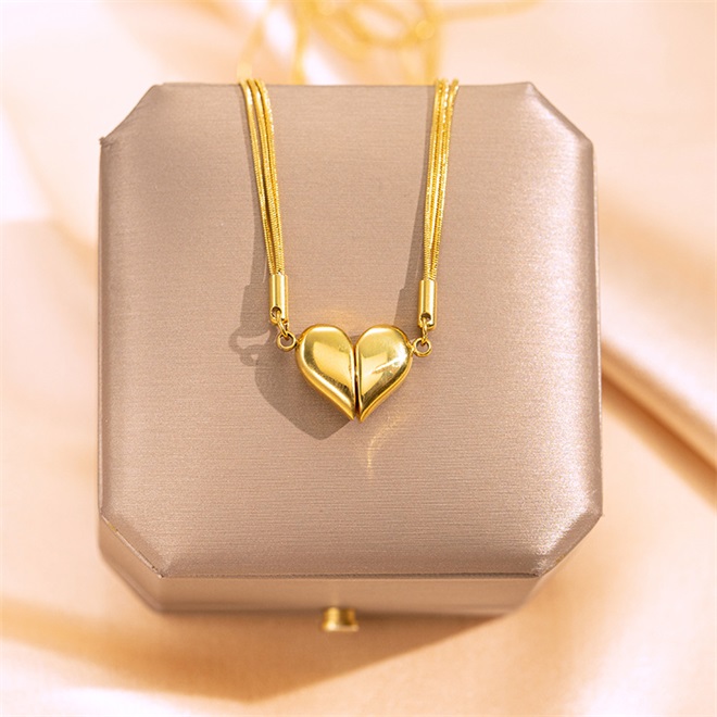 🔥Christmas Pre-sale🎁Magnetic Clasp Heart Necklace❤️