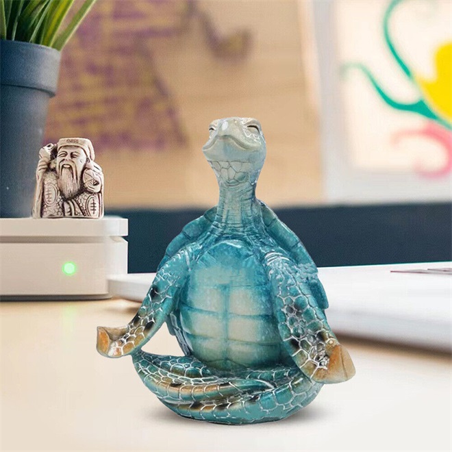 🐢Meditation Yoga Turtle Figurine For Spiritual Garden